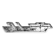 04-565 Emblem - Polished, Fender, Direct Fit, Set of 2
