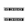 04-581 Emblem - Polished, Fender, Direct Fit, Set of 2