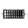 05-159 Air Vent - Black and Chrome, Direct Fit