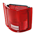 07-108 Passenger Side Tail Light, Without bulb(s), Red Lens