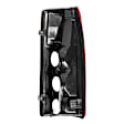 07-119 Driver Side Tail Light, Without bulb(s), Red Lens