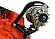 ABSB072 Alternator Bracket - Black, Steel, Driver Side, Direct Fit, Sold Individually
