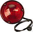 C1106-67 Driver or Passenger Side Halogen Tail Light, With bulb(s), Clear & Red Lens