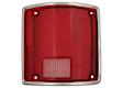 TLC87FS-LH Driver Side Tail Light, Without bulb(s), Red Lens