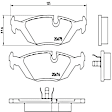 P06009 Rear PRIME Series Low-Metallic Brake Pad Set