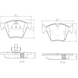 P06036N Front NAO Series Ceramic Brake Pad Set