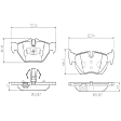 P06038N Rear NAO Series Ceramic Brake Pad Set