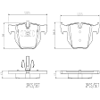 2011 BMW 335d - Rear Ceramic Brake Pad Set, 3.0L 6Cyl, PRIME Series