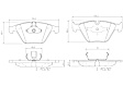 P06046N Front NAO Series Ceramic Brake Pad Set