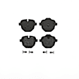 P06064 Rear Low-Met Series Low-Metallic Brake Pad Set