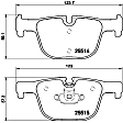 P06072 Rear PRIME Series Low-Metallic Brake Pad Set