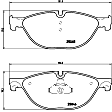 P06076 Front PRIME Series Low-Metallic Brake Pad Set