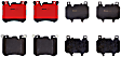 2013 BMW X5 - Front Ceramic Brake Pad Set, NAO Series