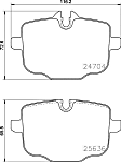 P06101N Rear PRIME Series Ceramic Brake Pad Set