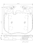 P06106N Front NAO Series Ceramic Brake Pad Set