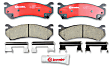 2007 Chevrolet Silverado 3500 HD - Rear Ceramic Brake Pad Set, With 9,900lb Gross Vehicle Weight (GVW), NAO Series
