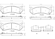 2007 Chevrolet Silverado 3500 HD - Rear Ceramic Brake Pad Set, With 9,900lb Gross Vehicle Weight (GVW), NAO Series