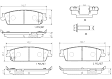 P10045N Rear NAO Series Ceramic Brake Pad Set