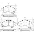 P10052N Front PRIME Series Ceramic Brake Pad Set
