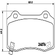 2010 Jeep Grand Cherokee - Rear Low-Metallic Brake Pad Set, 6.1L 8Cyl, PRIME Series