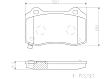 2010 Chrysler 300 - Rear Ceramic Brake Pad Set, NAO Series