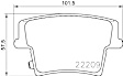 2015 Dodge Challenger - Rear Ceramic Brake Pad Set, 3.6L 6Cyl, Except High Performance, PRIME Series
