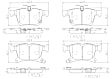 P11043N Rear PRIME Series Ceramic Brake Pad Set
