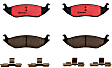 2003 Dodge Ram 1500 - Rear Ceramic Brake Pad Set, NAO Series