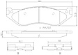 2003 Dodge Ram 1500 Van - Front Ceramic Brake Pad Set, NAO Series