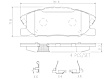 P18037N Front NAO Series Ceramic Brake Pad Set