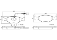 1987 Volkswagen Fox - Front Ceramic Brake Pad Set, 1.8L 4Cyl, PRIME Series