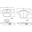 P24061N Front NAO Series Ceramic Brake Pad Set