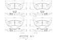 2003 Ford Explorer - Rear Ceramic Brake Pad Set, 14.6 (mm) Thickness, NAO Series