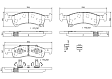 P24111N Front NAO Series Ceramic Brake Pad Set