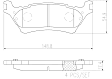 P24168N Rear NAO Series Ceramic Brake Pad Set