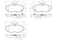 2014 Ford Mustang - Rear Ceramic Brake Pad Set, PRIME Series