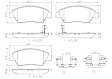 P28023N Front NAO Series Ceramic Brake Pad Set