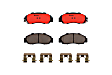P28026N Front NAO Series Ceramic Brake Pad Set
