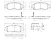 P28026N Front NAO Series Ceramic Brake Pad Set