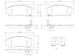 P28034N Front NAO Series Ceramic Brake Pad Set