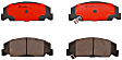 2000 Honda Civic - Front Ceramic Brake Pad Set, 1.6L 4Cyl, PRIME Series