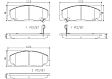 2000 Honda Civic - Front Ceramic Brake Pad Set, 1.6L 4Cyl, PRIME Series