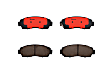 2016 Honda CR-V - Front Ceramic Brake Pad Set, AWD, NAO Series
