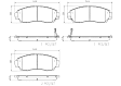 2016 Honda CR-V - Front Ceramic Brake Pad Set, AWD, NAO Series