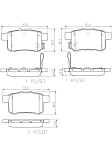 2014 Acura TSX - Rear Ceramic Brake Pad Set, 2.4L 4Cyl, PRIME Series
