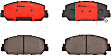 2015 Acura RDX - Front Ceramic Brake Pad Set, 3.5L 6Cyl, PRIME Series