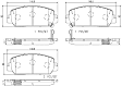 2015 Acura RDX - Front Ceramic Brake Pad Set, 3.5L 6Cyl, PRIME Series