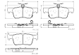 2022 Acura TLX - Rear Ceramic Brake Pad Set, NAO Series