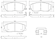 2003 Kia Sorento - Front Ceramic Brake Pad Set, 3.5L 6Cyl, PRIME Series
