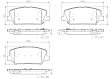 2014 Kia Forte5 - Front Ceramic Brake Pad Set, NAO Series